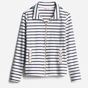 Lilly Pulitzer Lilly Bennett Zip Up Striped Jacket